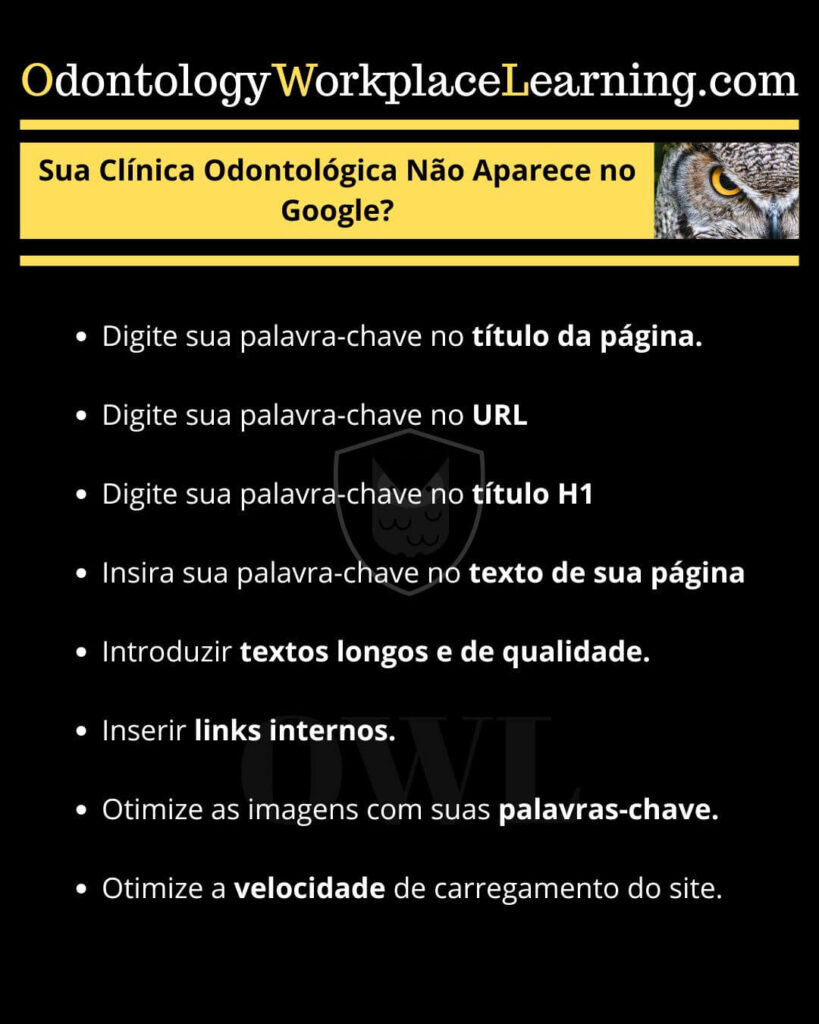 Sua clínica odontológica não aparece no Google?